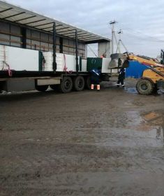 Монтаж септиков Юнилос Астра-5 Лонг в строительном городке Багаевского гидроузла